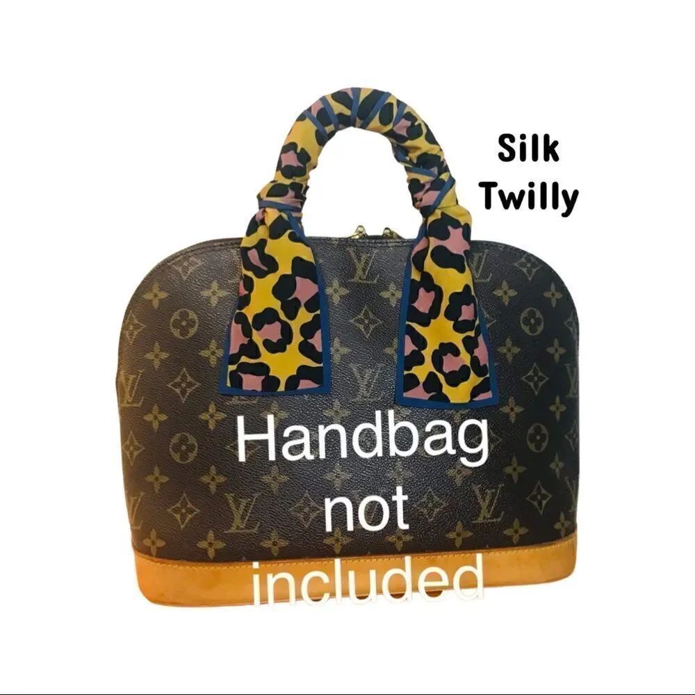 Silk scarf twilly one pair